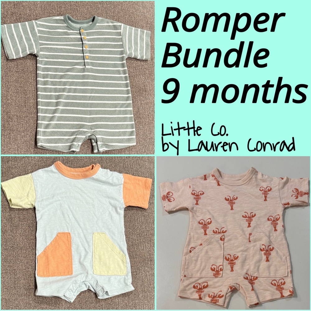SOLD Little Co. by Lauren Conrad Infant Romper Bundle 9 months